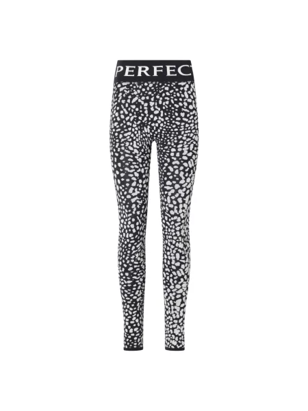 Legginsy Perfect Moment żakardowe termoaktywne czarne