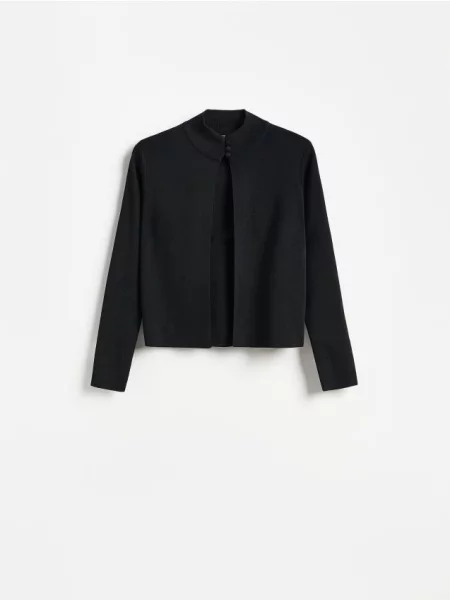 Reserved Cardigan cu adaos de negru