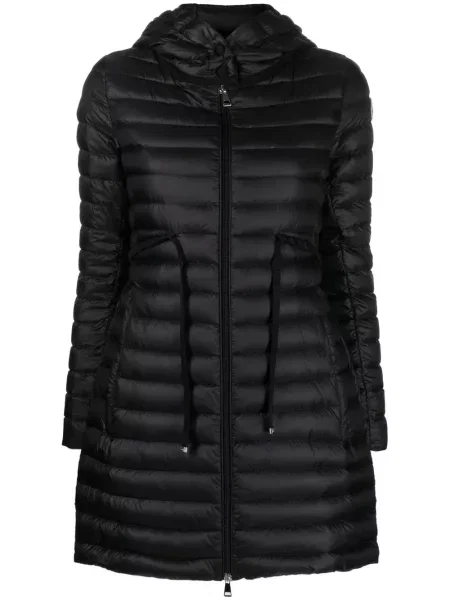 Palton Moncler cu glugă negru