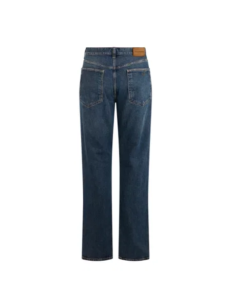 Jeansy straight leg Emporio Armani niebieskie
