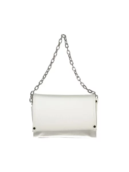 Lniana torebka crossbody Valentino By Mario Valentino biała