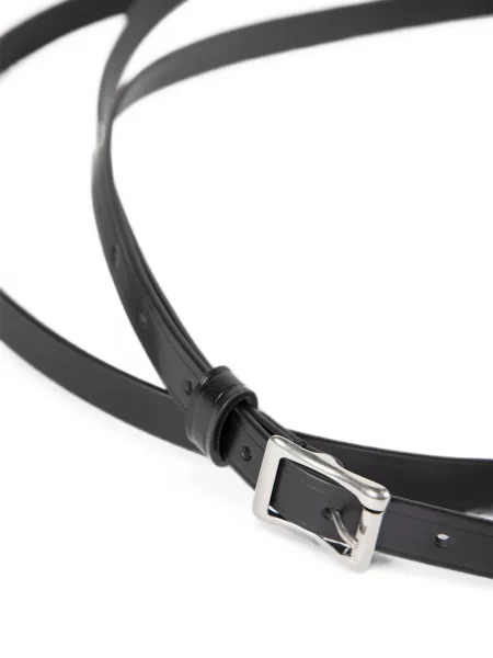 Cu centură curea Ann Demeulemeester din piele negru