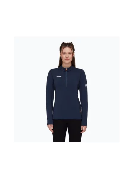 Кофта трекінгова Mammut Aenergy мл Half Zip Pull marine / black чорна