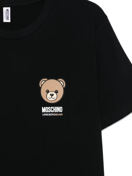 Koszulka Moschino z autografem czarna