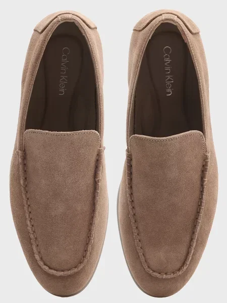 Замшеві лофери Calvin Klein бежеві