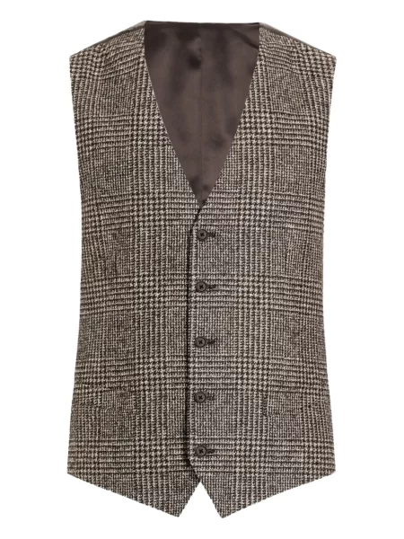 Kamizelka Dolce And Gabbana w kratkę szara