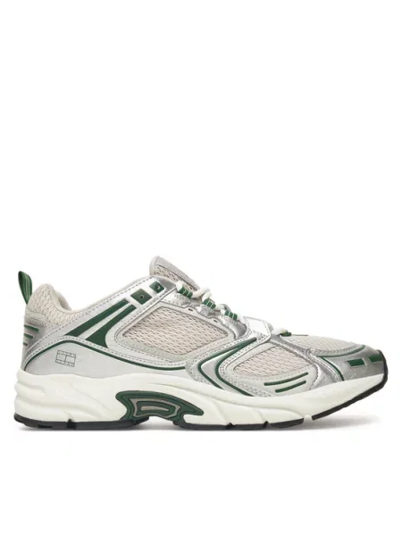 Tommy Jeans Sneakersy Metallic biały