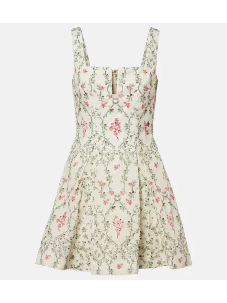 Rochie Agua By Agua Bendita cu model floral alb