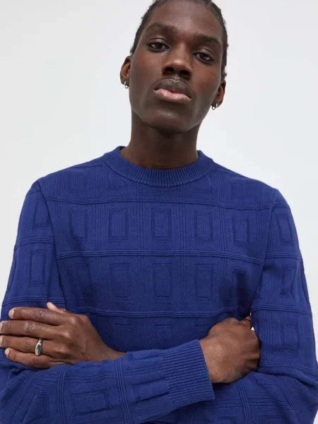 Пуловер G-Star мъжки синьо