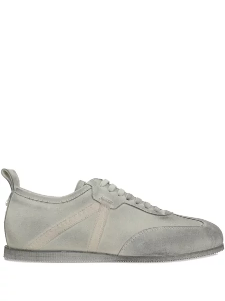 Sneakerși Ann Demeulemeester cu șireturi din dantelă gri