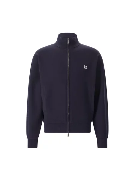 Bluza rozpinana Dsquared2 ze stójką niebieska