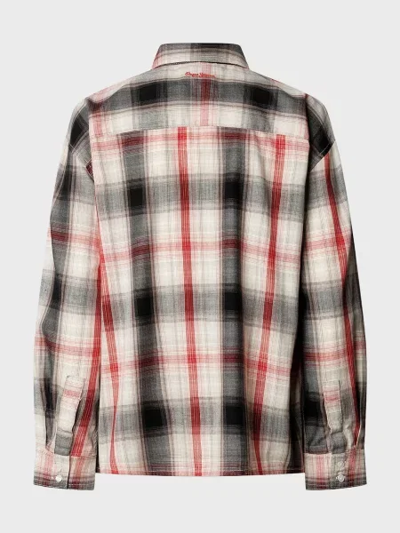 Клетчатая джинсовая рубашка Pepe Jeans
