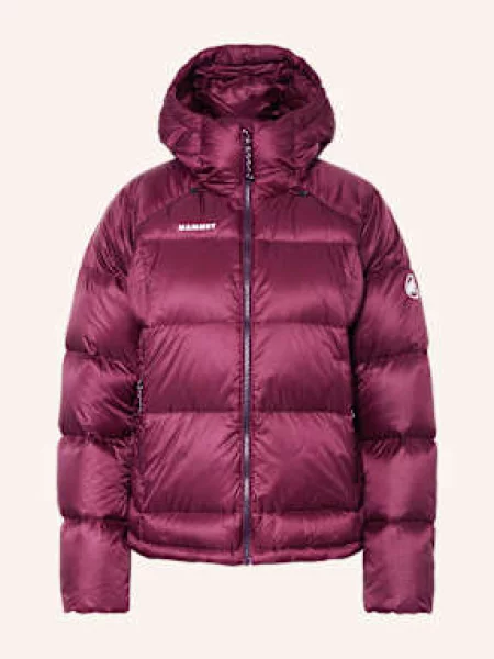 Mammut Péřová Bunda Glacier Glow In tmavě červená