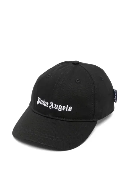 Haftowana czapka z daszkiem Palm Angels czarna