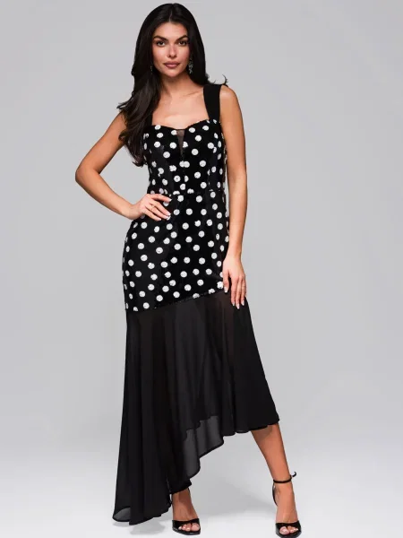 Rochie de seară Edoti de costum negru