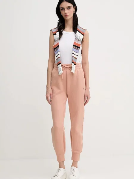 Однотонные спортивные штаны Lacoste черные