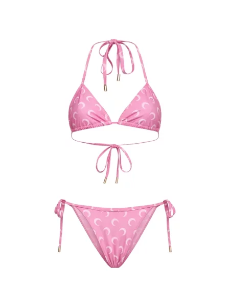 Bikini Marine Serre cu imagine roz