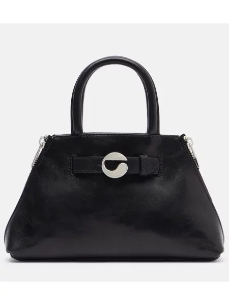 Geanta de piele Coperni din piele negru