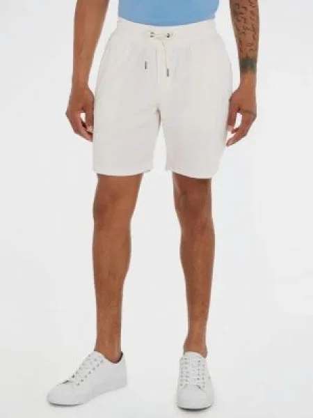 Tommy Hilfiger Pantaloni scurți Heavyweight Knits alb