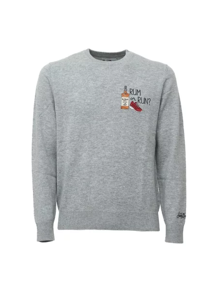 Sweter Mc2 Saint Barth wełniany szary