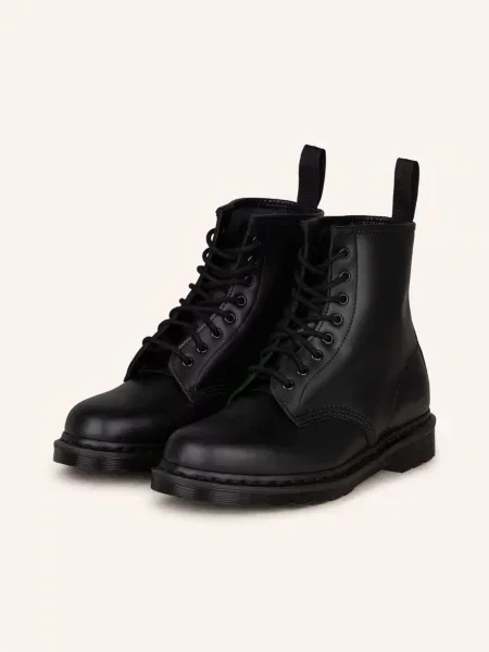 Šněrovací kotníkové boty Dr. Martens černé