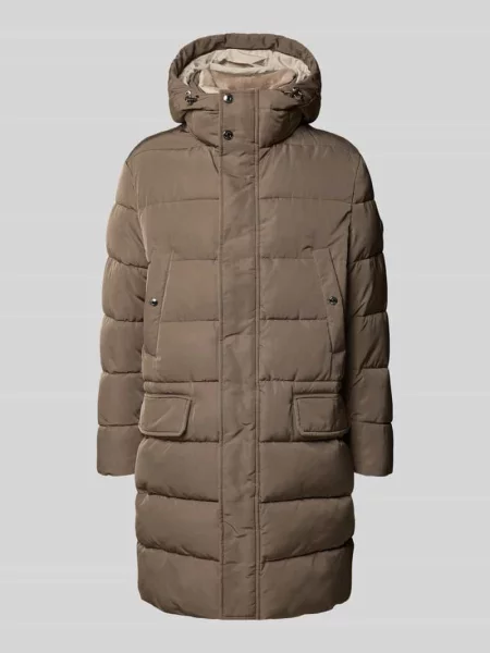 Płaszcz funkcyjny z kapturem model Joop! Collection beżowy