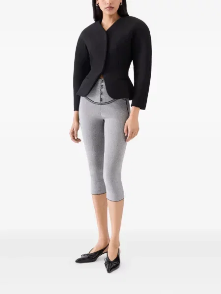 Decupat pantaloni Jacquemus gri