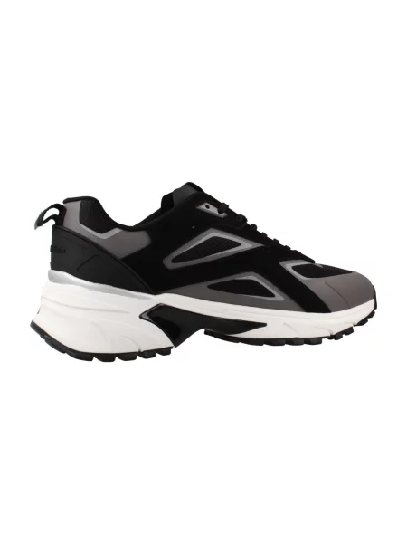 Pánske topánky Calvin Klein Hike Runner Stripe Mix Suede black/granite road čierna