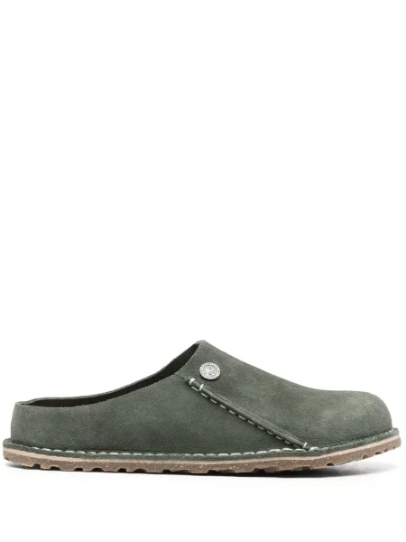 Saboți Birkenstock din piele de căprioară