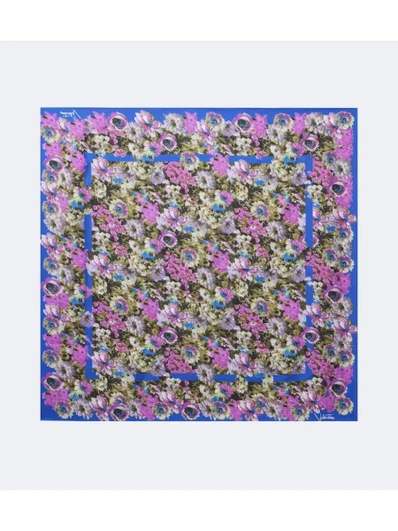 Fular Valentino Garavani de mătase cu model floral