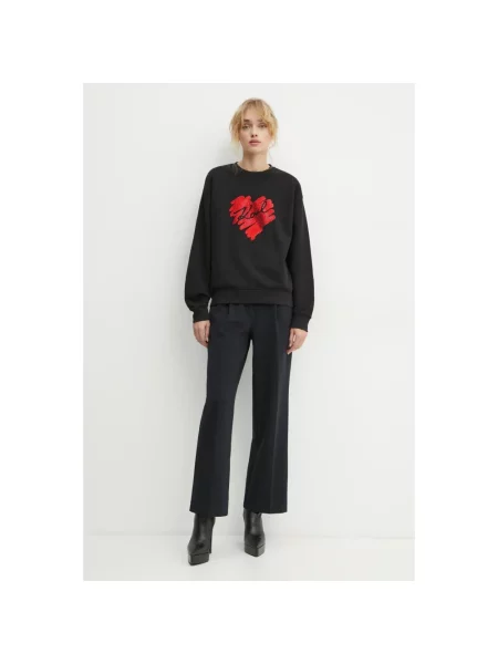 Karl Lagerfeld bluza z aplikacją czarny