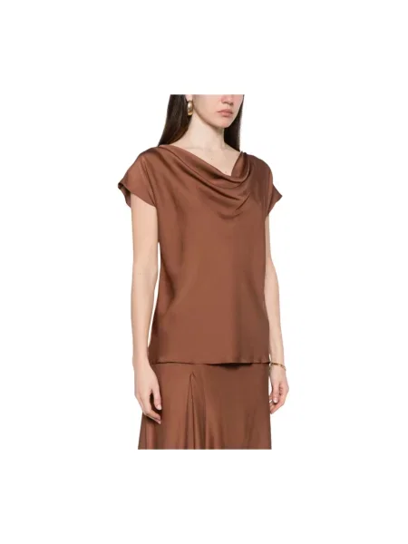 Bluzka Silk95five brązowa