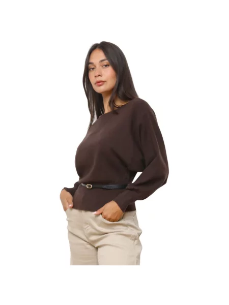 Pulover La Modeuse maro