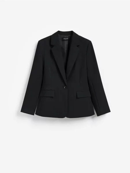Reserved Blazer cu un singur nasture negru