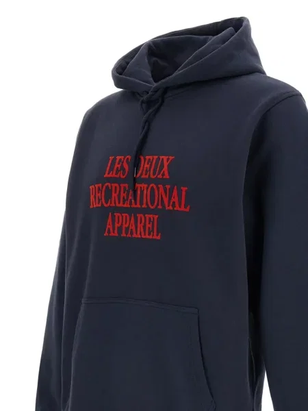 Hoodie Les Deux με σχέδιο με κορδόνι μπλε