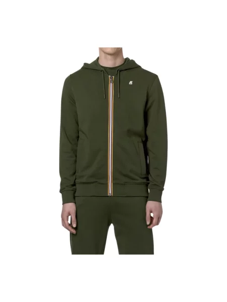 Bluza z kapturem K-way z kapturem zielona
