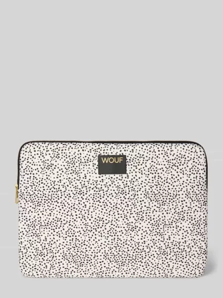 Torba na laptopa z naszywką z logo model Panna' Wouf biała