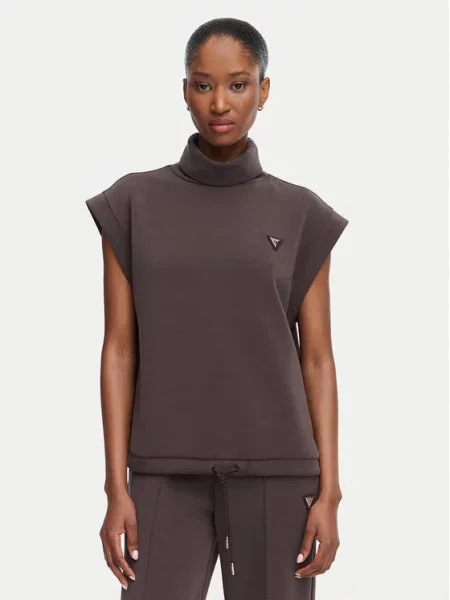 Guess Bluza brązowy