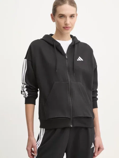 Bluza Adidas Sport W 3S Fl Fz Hd czarna
