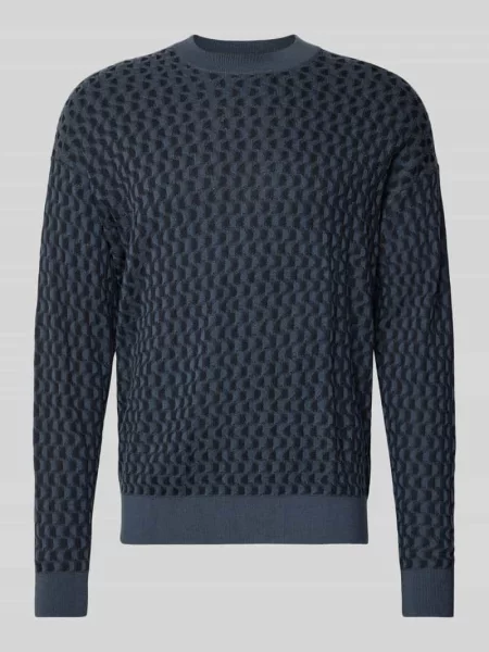 Drykorn Sweter Valdrik blau granatowy