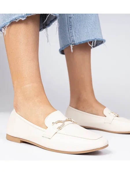 Мокасини D/ceo бяло