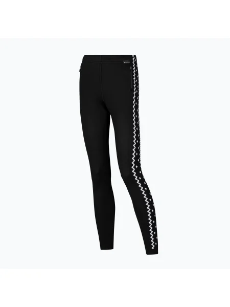 Pantaloni termici pentru femei Newland Hannelore alb/negru alb