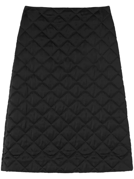 Fustă midi Jil Sander până la genunchi negru