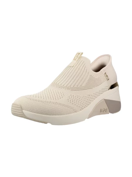 Sneakersy Skechers na koturnie białe