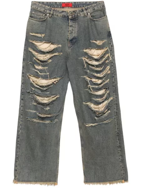 Дънки 424 с разкъсвания синьо