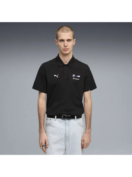PUMA koszulka polo BMW M MOTORSPORT Essentials Akcesoria S czarny