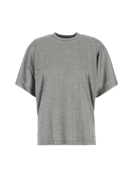 Dzianinowa koszulka Carven szara