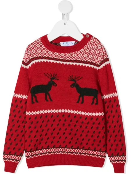 Sweter dziecięcy Siola czerwony