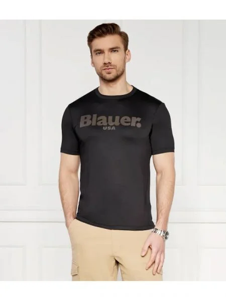 BLAUER Tricou MANICA CORTA | stretch negru