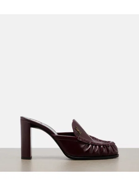 Papuci tip mules Saint Laurent din piele